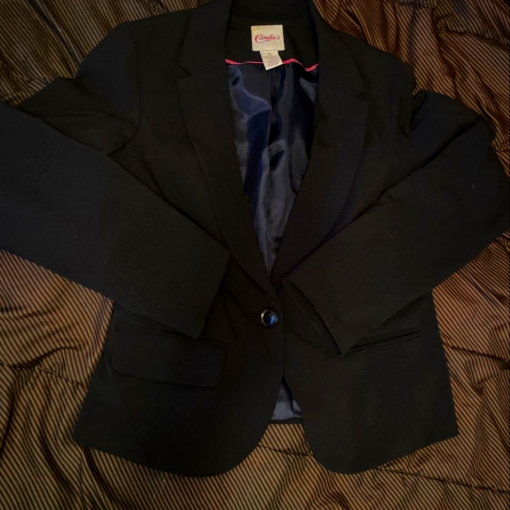 Vintage VTG Candies Y2K Navy Blue Blazer